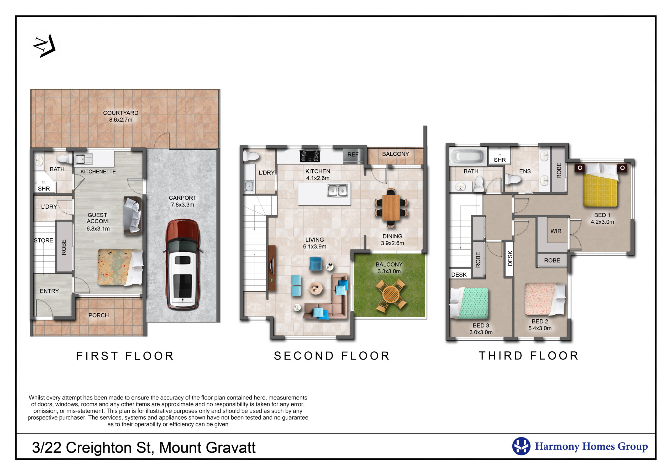 3-22 Creighton Floor Plan